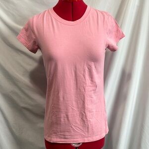 Joe Fresh Pink Fitted Short Sleeve Tee